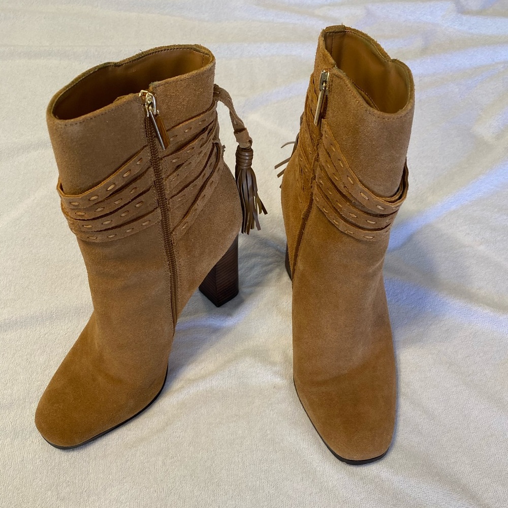 Saks 5th Ave Brown Booties w/ Tassles